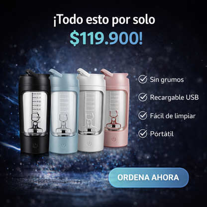 Tu batido perfecto, sin esfuerzo - Botella Mezcladora Electrica