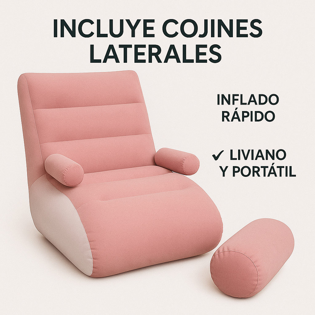Sofá Inflable Portátil – Material Resistente y Fácil Inflado - SOFA INFLABLE