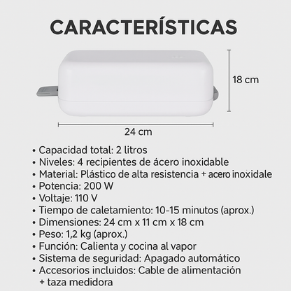 ¡Tu comida caliente siempre contigo! - LONCHERA ELECTRICA