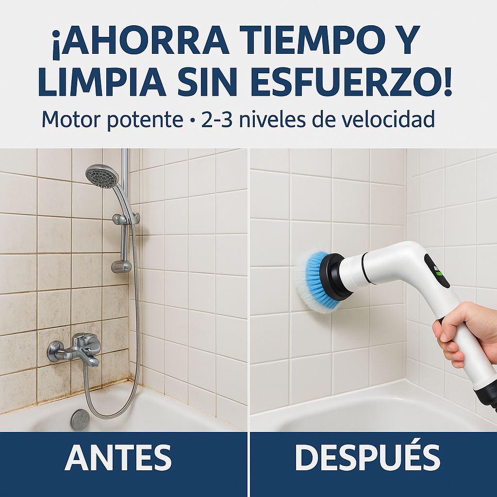 Adiós suciedad difícil, hola brillo inmediato - LIMPIADOR ELECTRICO