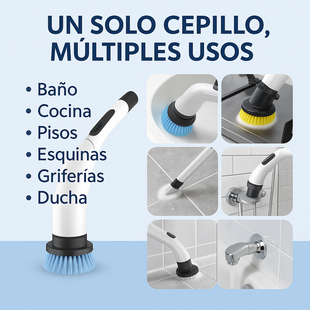 Adiós suciedad difícil, hola brillo inmediato - LIMPIADOR ELECTRICO