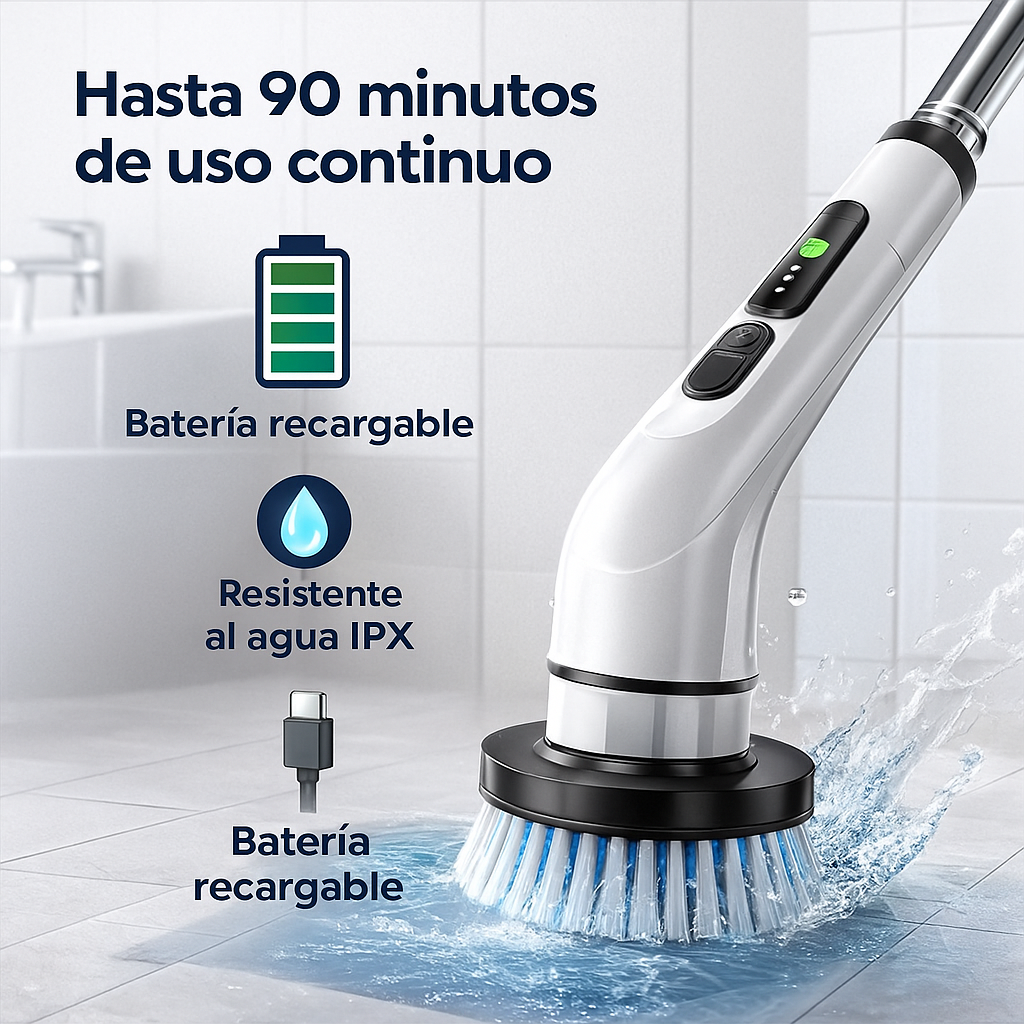 Adiós suciedad difícil, hola brillo inmediato - LIMPIADOR ELECTRICO