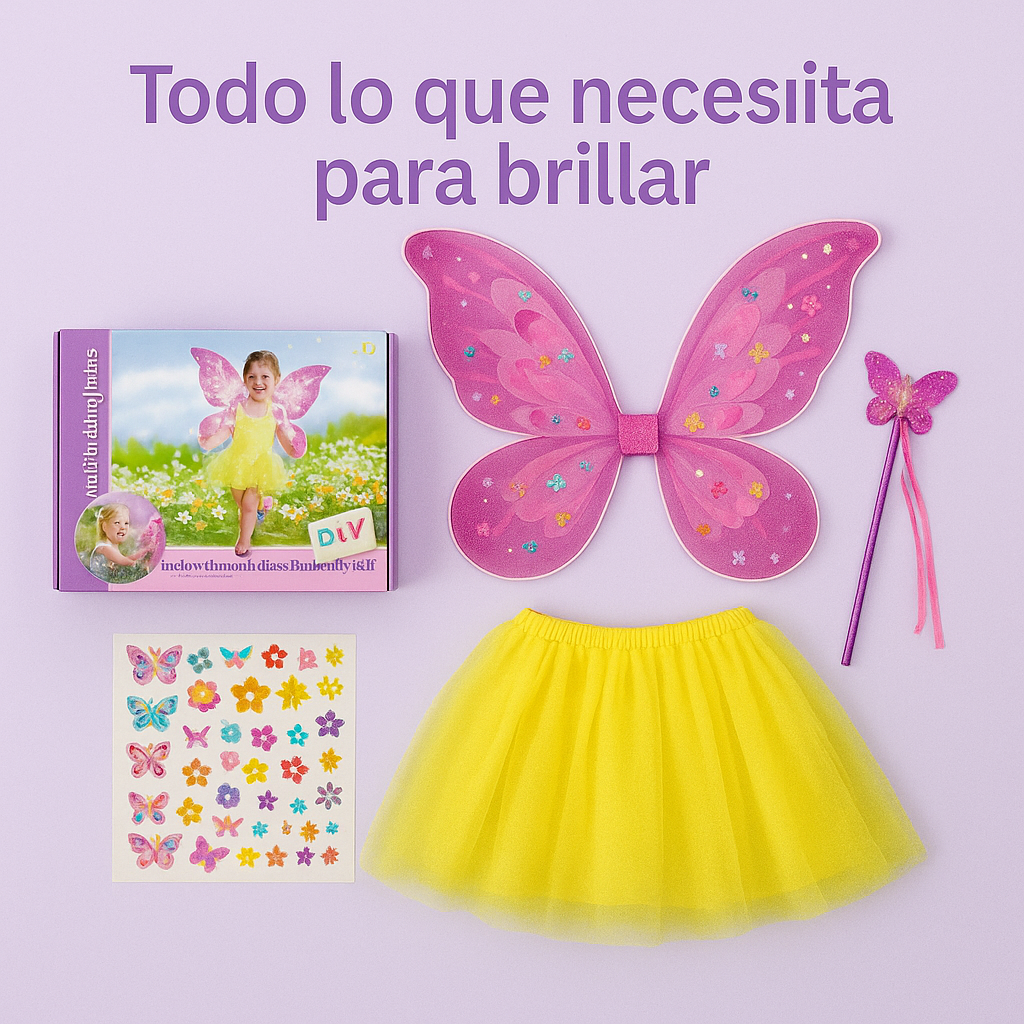 Convierte su imaginación en magia con sus propias alas - ALAS MARIPOSA.