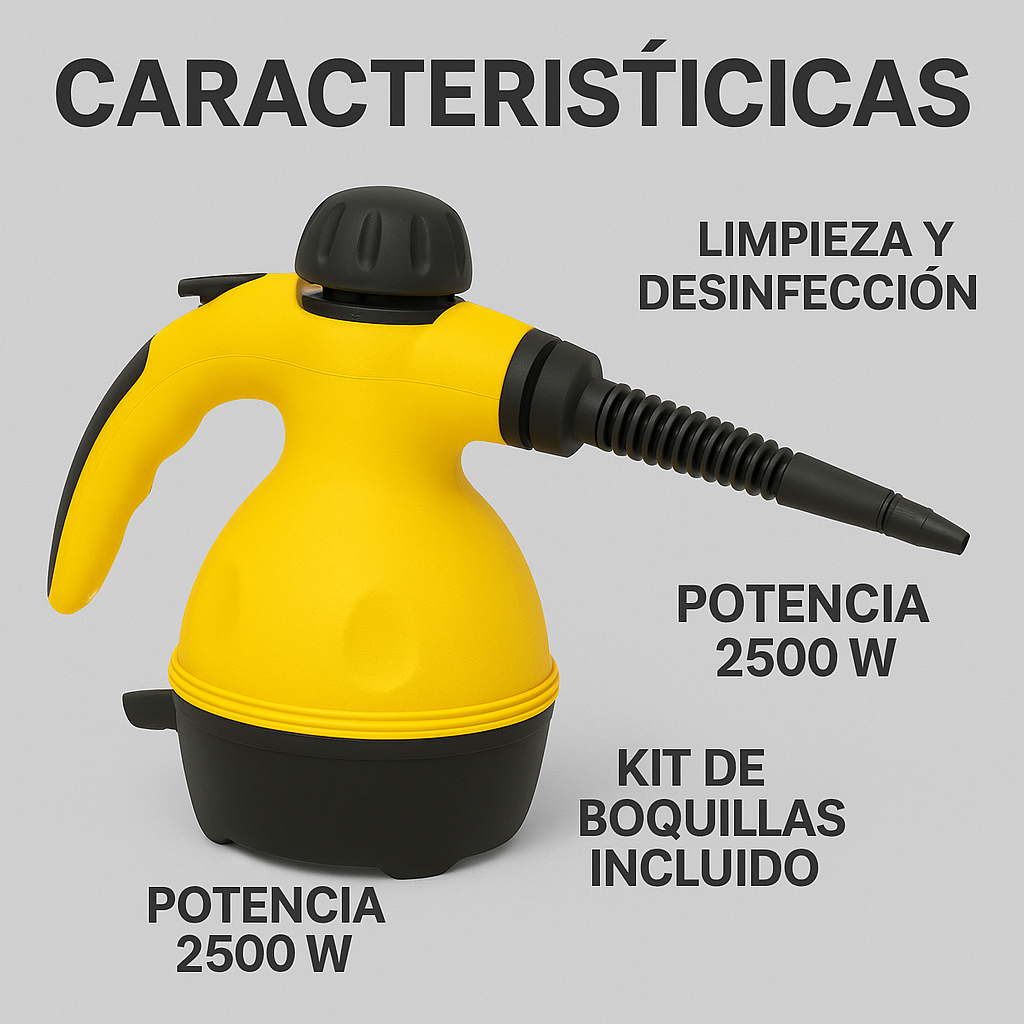 Limpieza profunda en segundos, sin químicos - LIMPIADOR A VAPOR