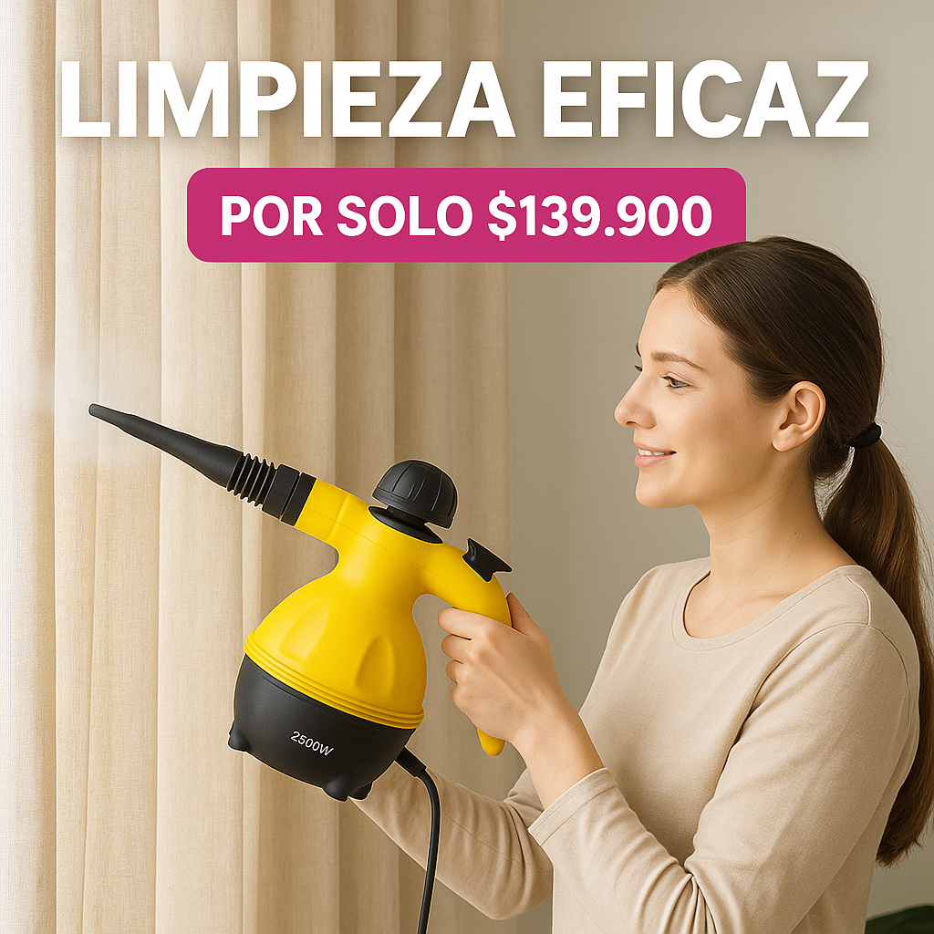 Limpieza profunda en segundos, sin químicos - LIMPIADOR A VAPOR
