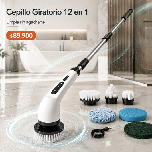 Cepillo De Limpieza Electrico 12 En 1