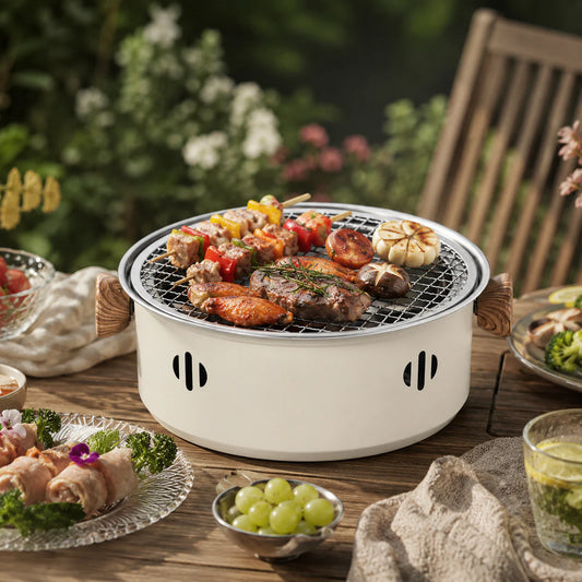 El sabor auténtico del carbón, ahora en formato mini y portátil - Mini Parrilla Barbacoa Portatil