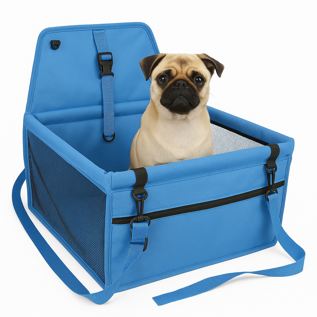 Tu perro seguro y cómodo en el carro - BOLSO DE MASCOTAS PARA CARRO.