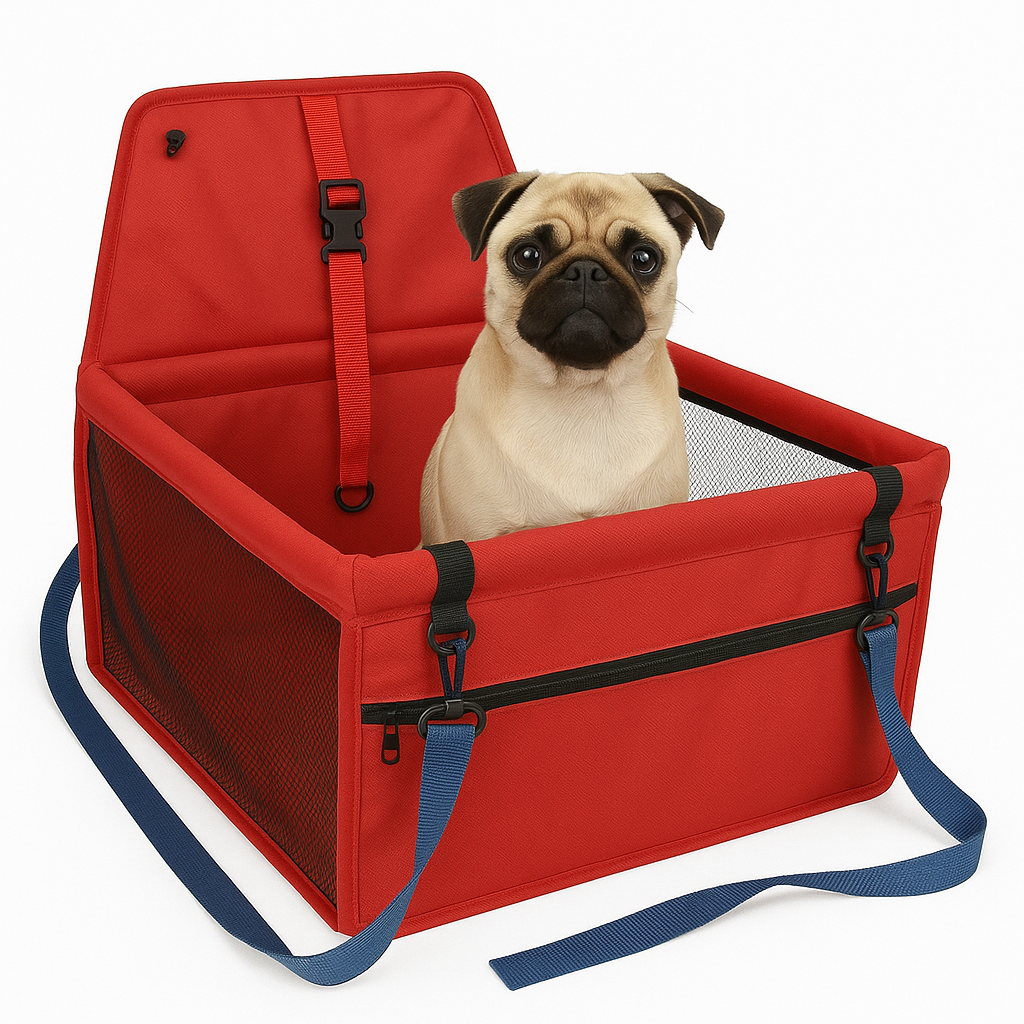 Tu perro seguro y cómodo en el carro - BOLSO DE MASCOTAS PARA CARRO.