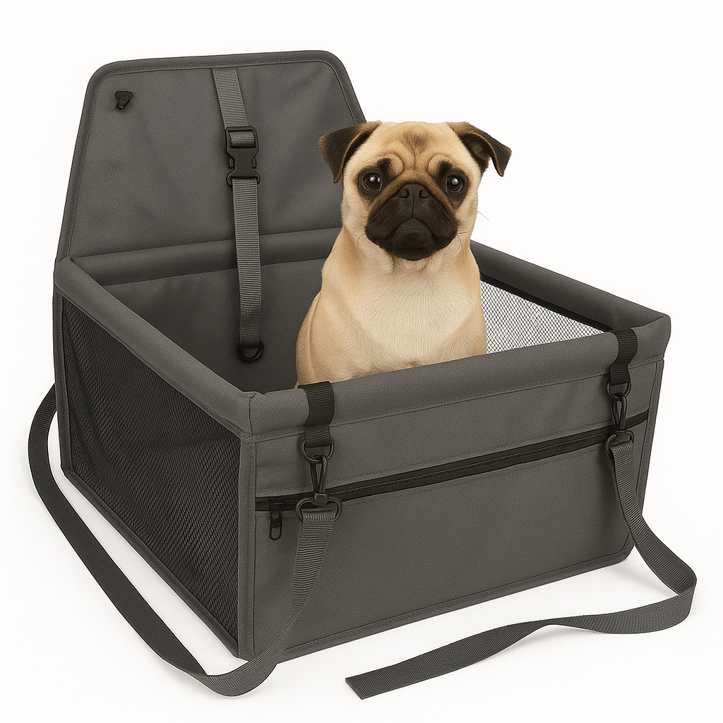 Tu perro seguro y cómodo en el carro - BOLSO DE MASCOTAS PARA CARRO.