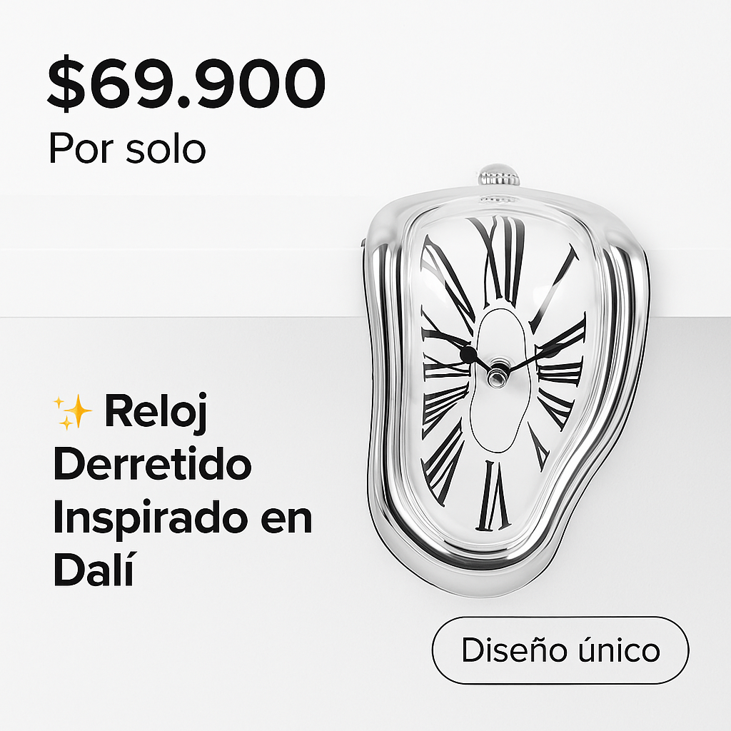 El reloj que desafía el tiempo y la lógica - RELOJ DERRETIDO