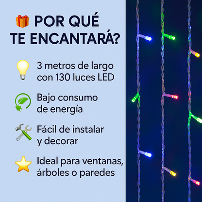 Convierte tu casa en un rincón mágico esta Navidad - CORTINA DE LUCES