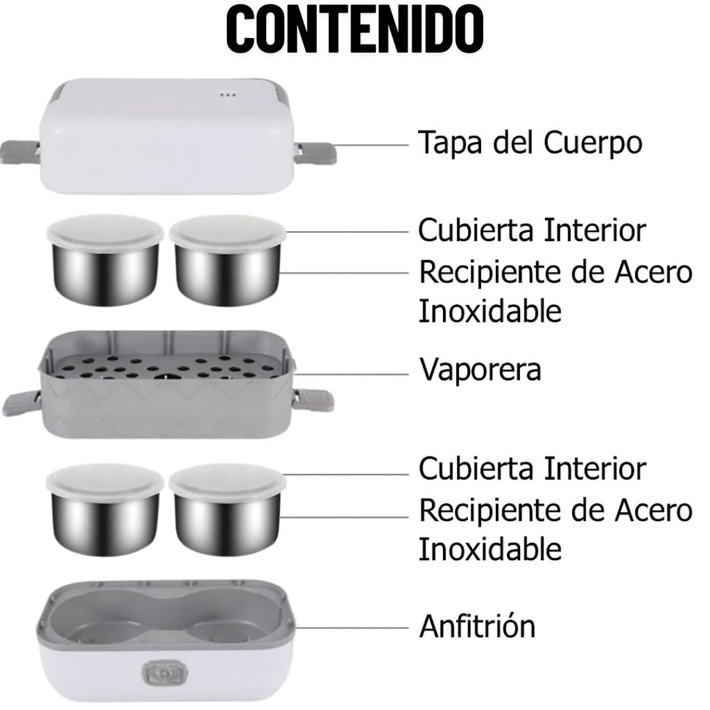 ¡Tu comida caliente siempre contigo! - LONCHERA ELECTRICA