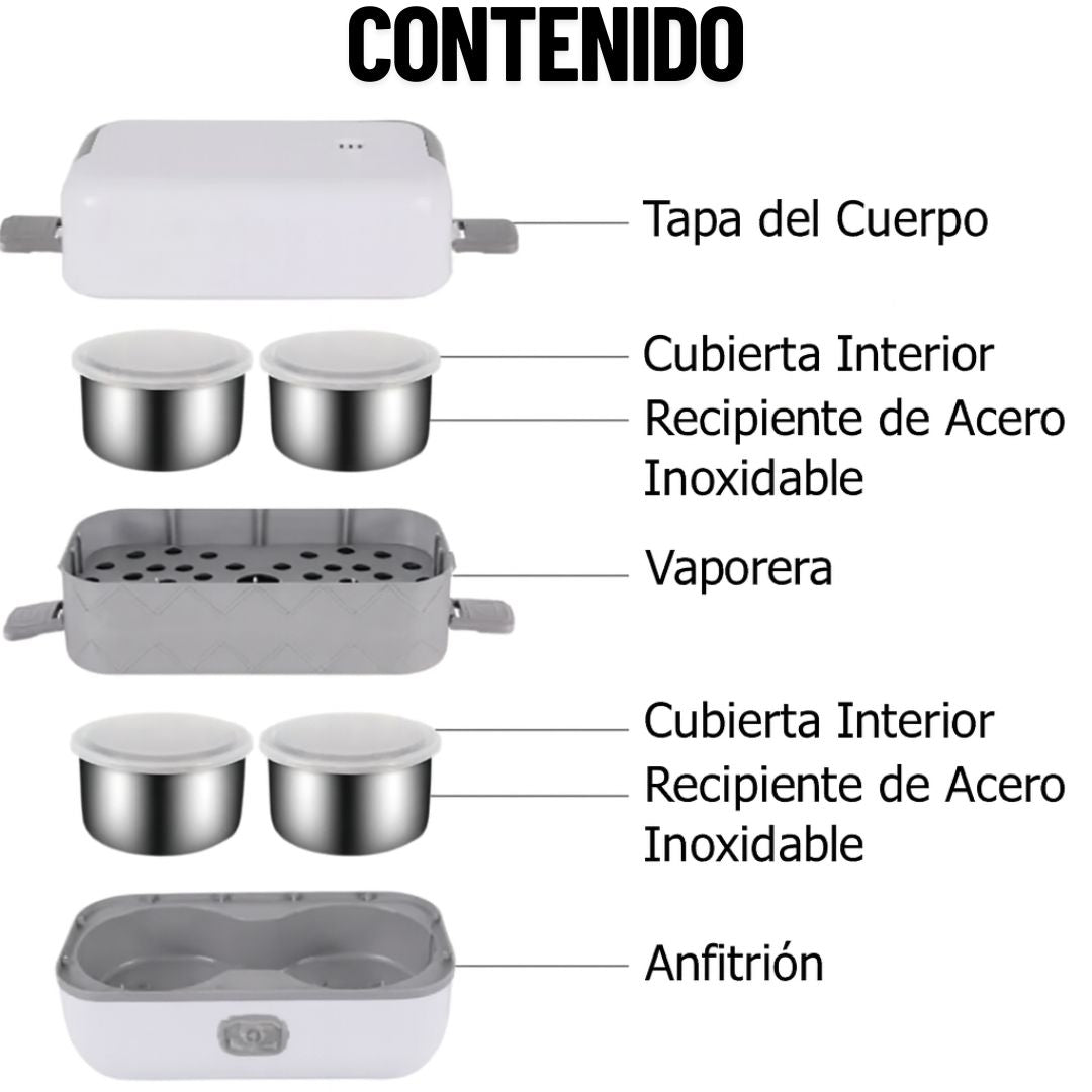 ¡Tu comida caliente siempre contigo! - LONCHERA ELECTRICA