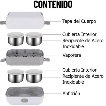 ¡Tu comida caliente siempre contigo! - LONCHERA ELECTRICA