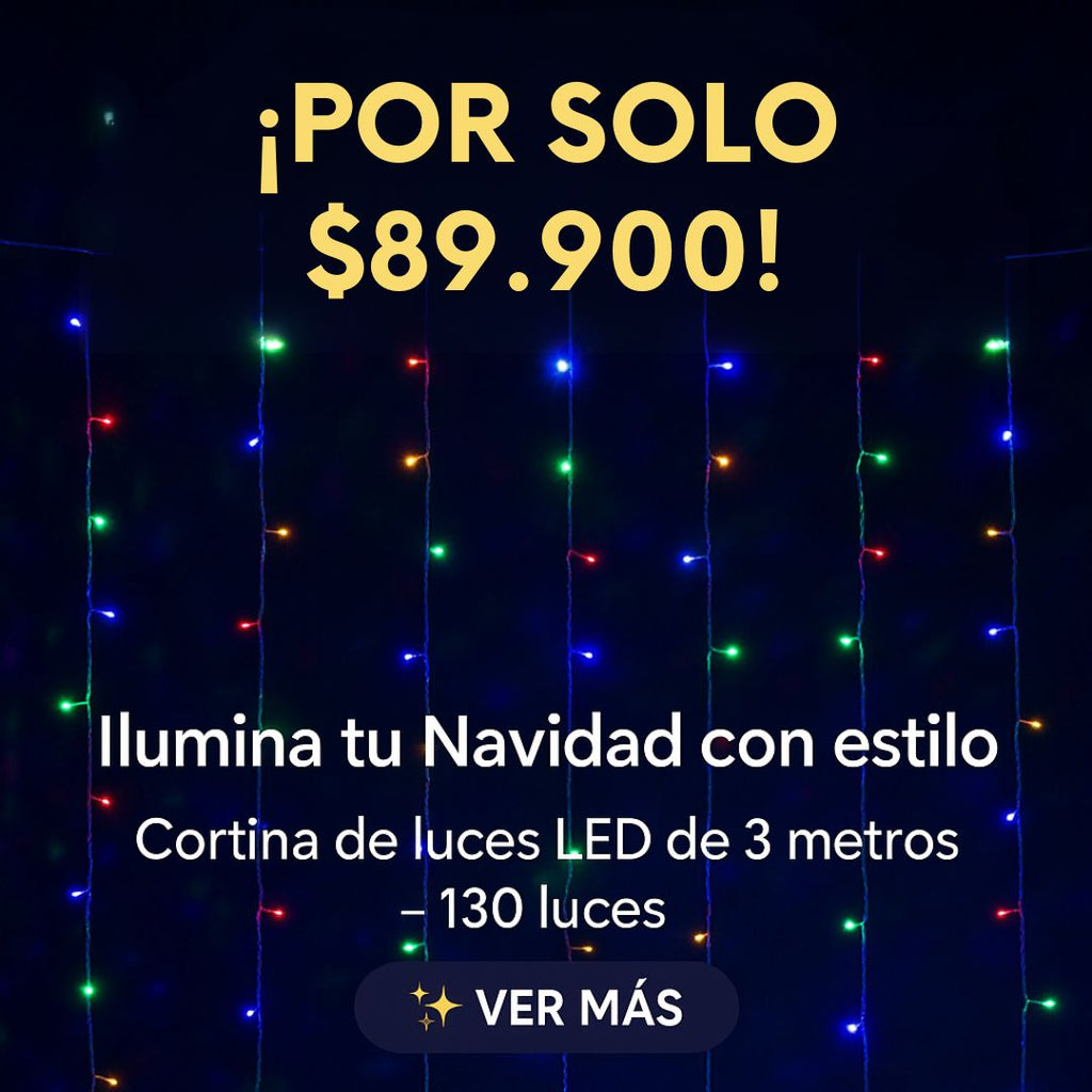 Convierte tu casa en un rincón mágico esta Navidad - CORTINA DE LUCES