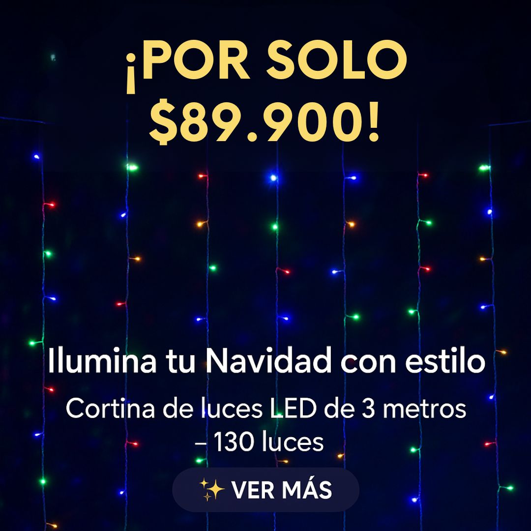 Convierte tu casa en un rincón mágico esta Navidad - CORTINA DE LUCES
