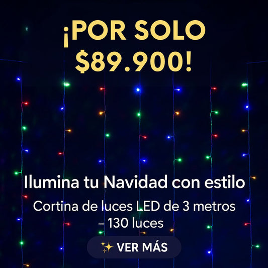 Convierte tu casa en un rincón mágico esta Navidad - CORTINA DE LUCES